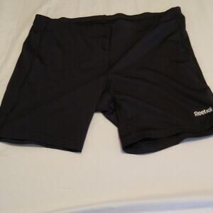 Reebok women's size small black workout shorts.